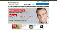 Desktop Screenshot of banvilleoptical.com